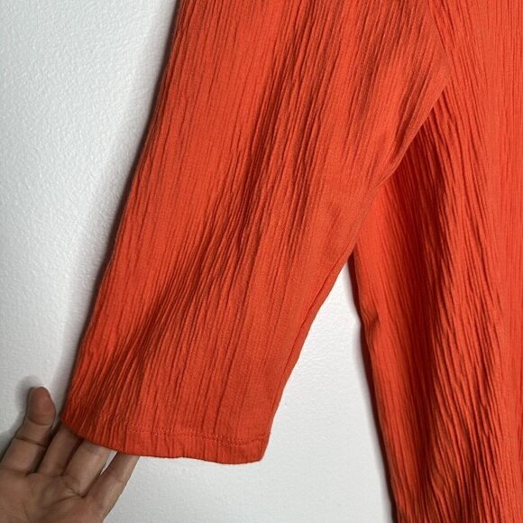 Bar III Square Neck Top Orange Valencia Size 1X NWT - Picture 2 of 9